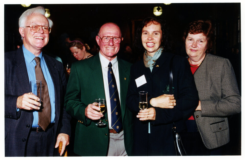 Guests at a Pin Presentation Evening for Sydney Olympic Representatives in MacLaurin Hall