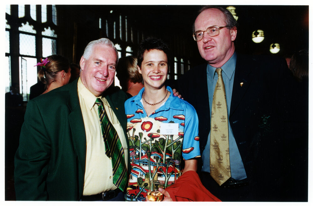 Guests at a Pin Presentation Evening for Sydney Olympic Representatives in MacLaurin Hall