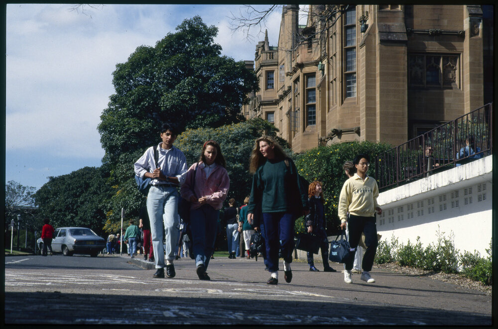 Students Walking on Manning Road