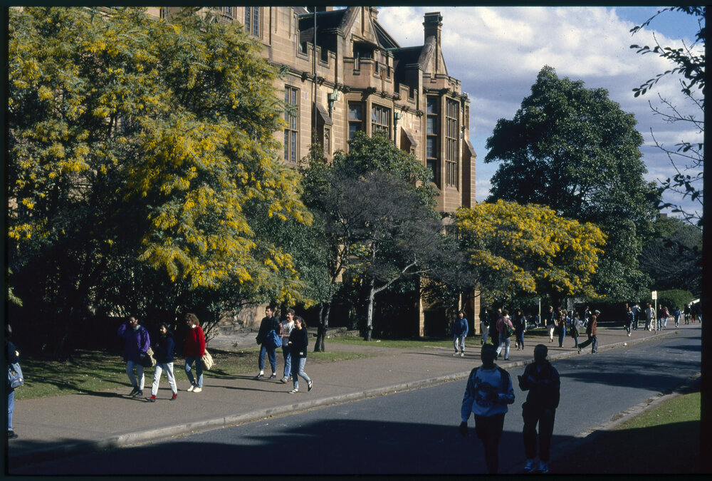 Students Walking on Manning Road