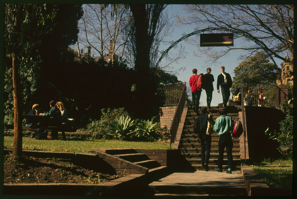 Students Walking Between Lectures
