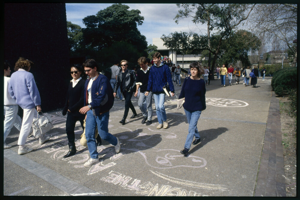 Students Walking Between Lectures