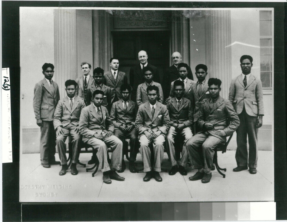 School of Public Health and Tropical Medicine Staff with Papuan Medical Assistants