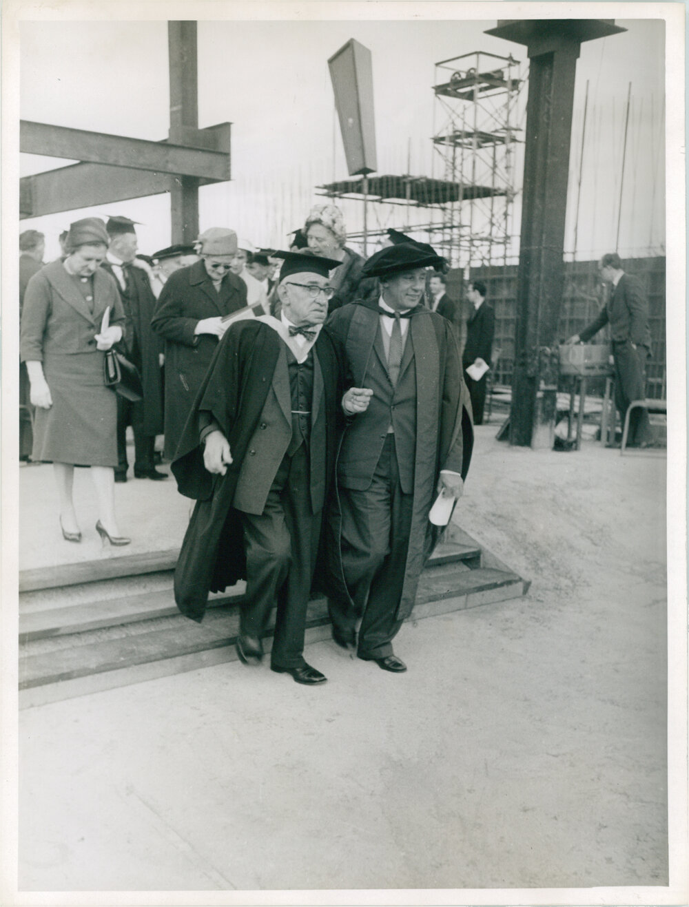 Laying of the Foundation Stone of Fisher Library by the Prime Minister, the Right Honourable RG Menzies
