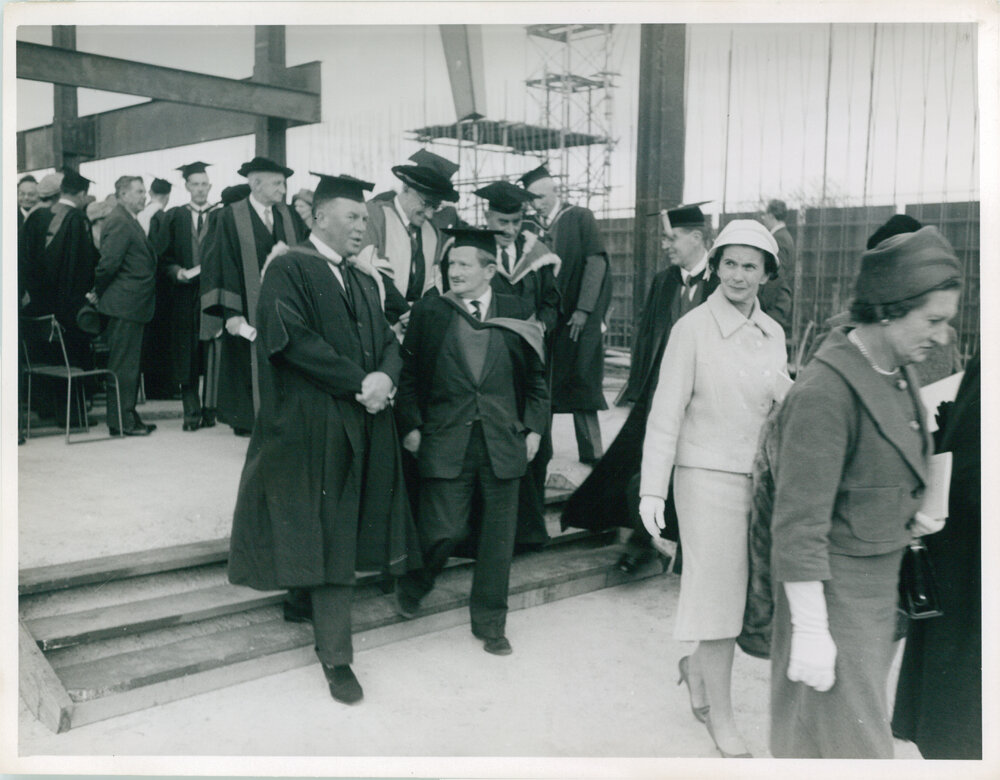 Laying of the Foundation Stone of Fisher Library by the Prime Minister, the Right Honourable RG Menzies