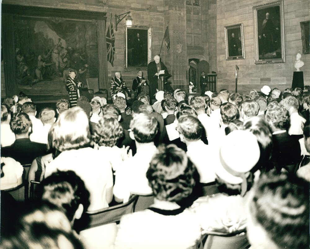 Lecture in the Great Hall during Visit of the Archbishop of Canterbury