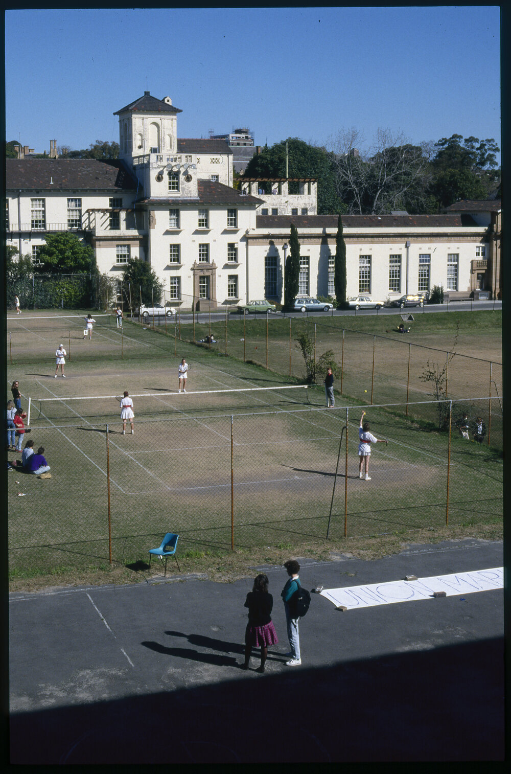 Tennis Courts Between Manning House and Old Teachers College