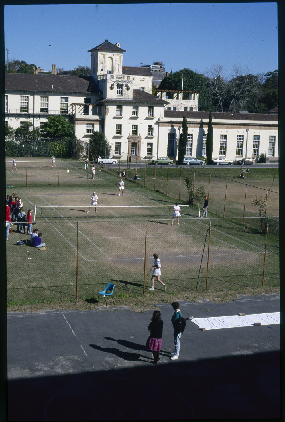 Tennis Courts Between Manning House and Old Teachers College