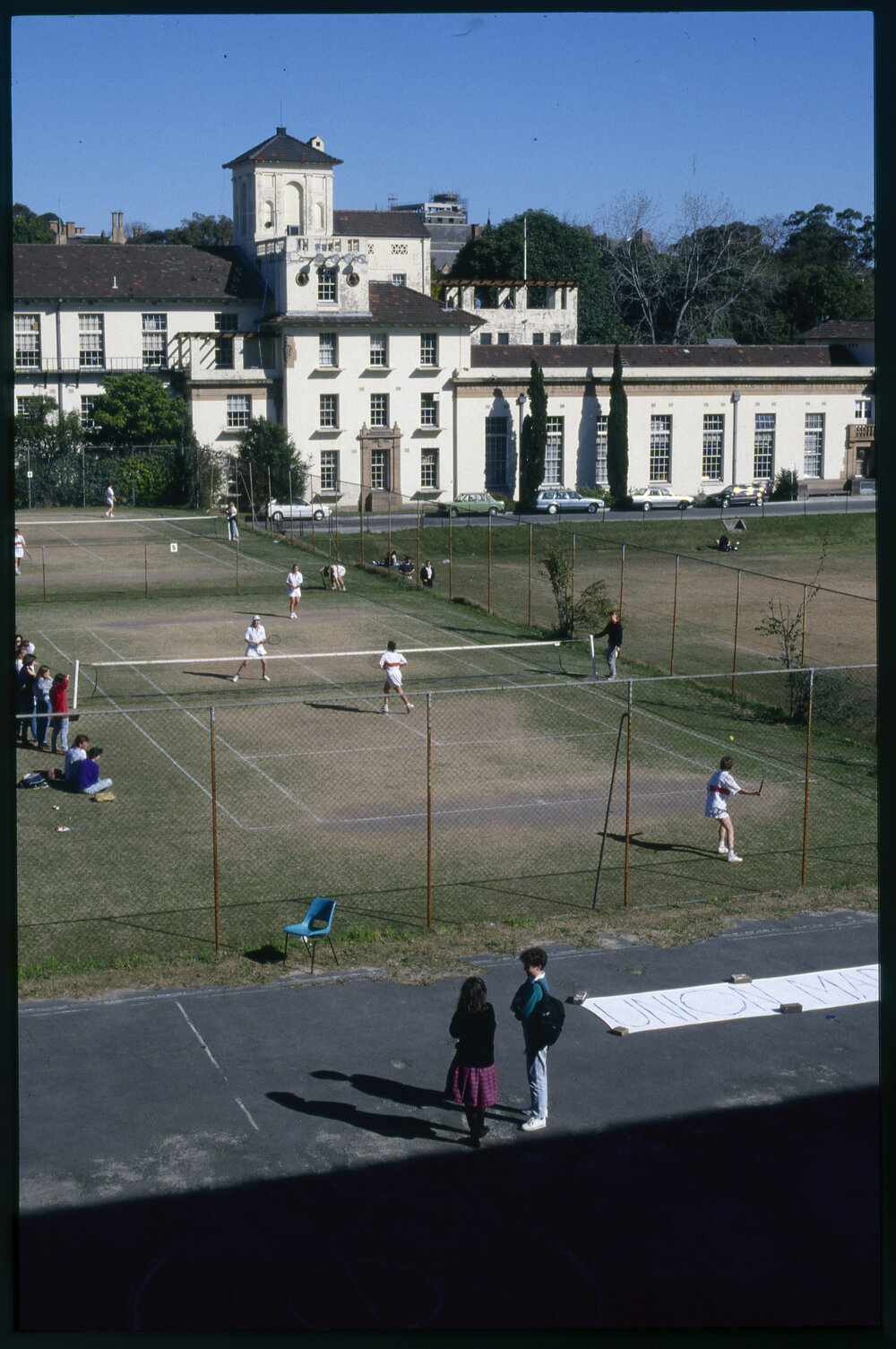 Tennis Courts Between Manning House and Old Teachers College