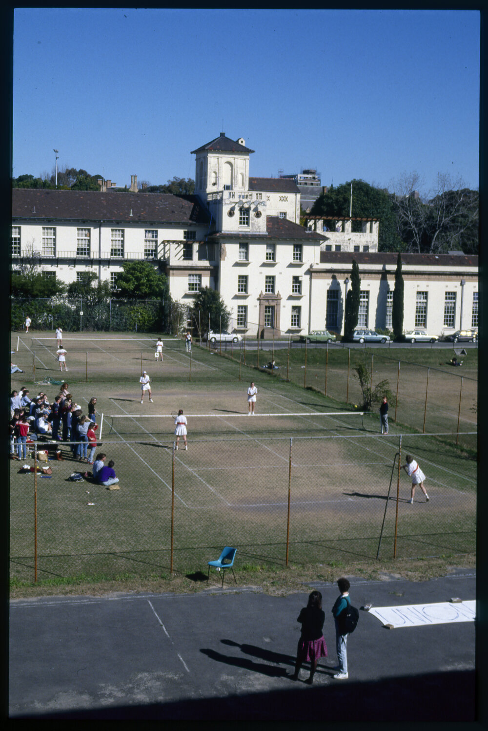 Tennis Courts Between Manning House and Old Teachers College