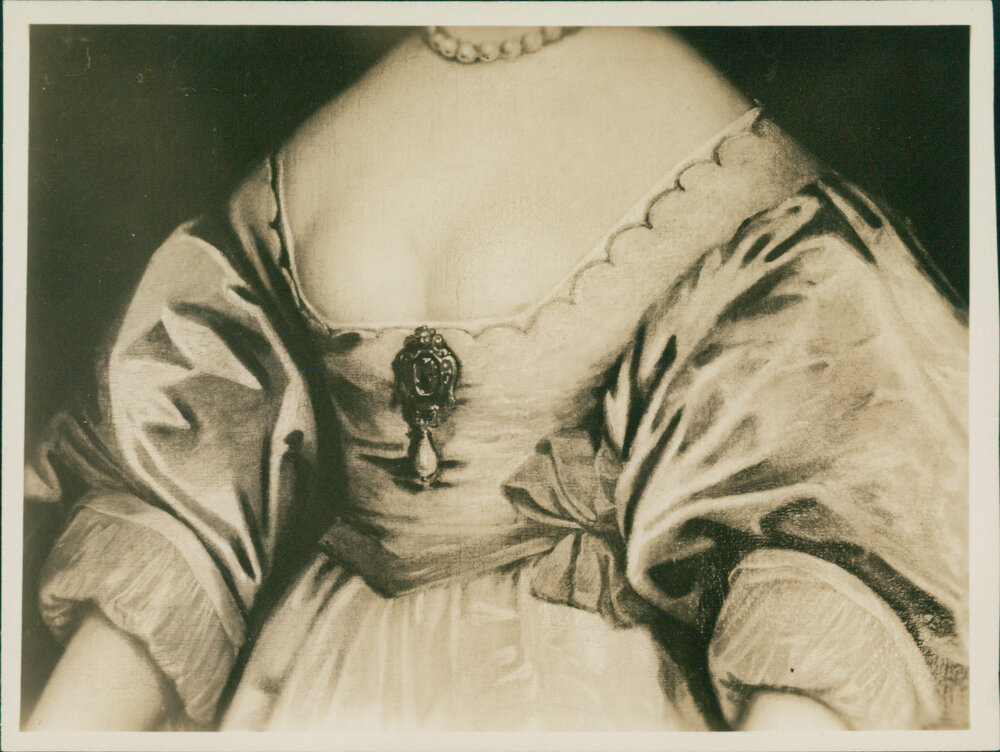 Details of 'The Blue Lady' Portrait in The Senate