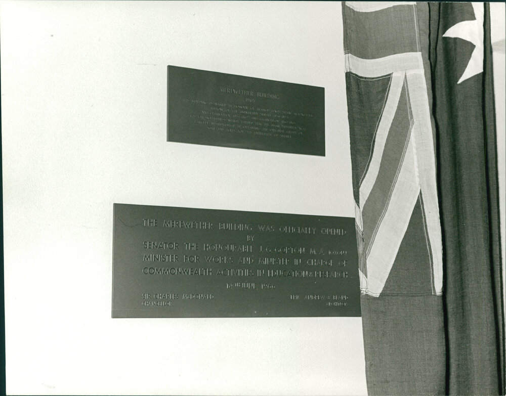 The Opening of the Merewether Building by Senator the Hon. JG Gorton