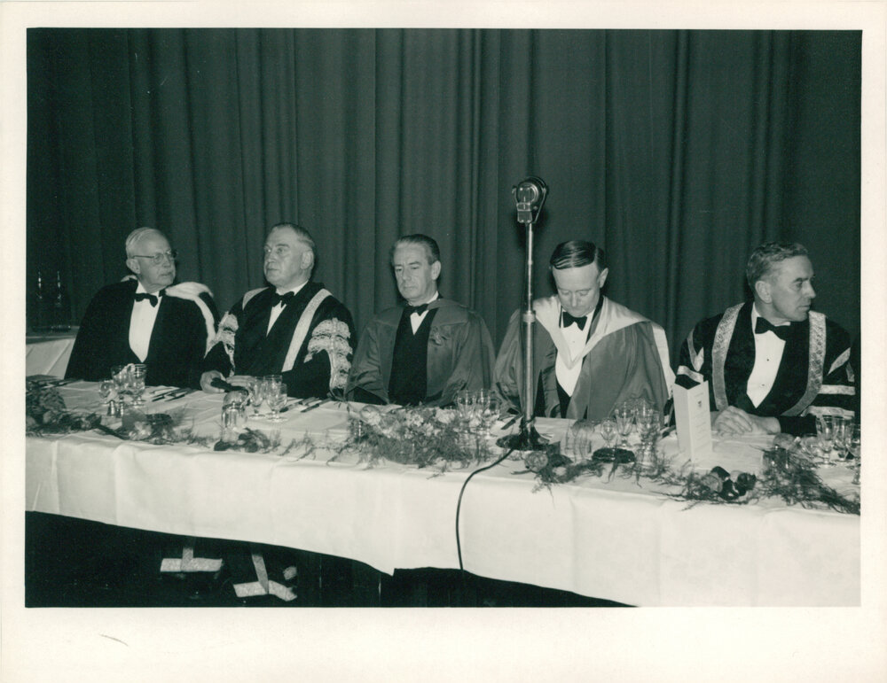 Top Table at Senate Dinner During Centenary Celebrations - University Union