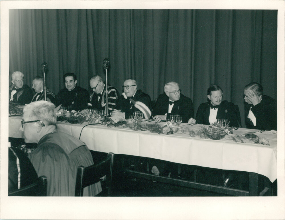 Top Table at Senate Dinner During Centenary Celebrations - University Union
