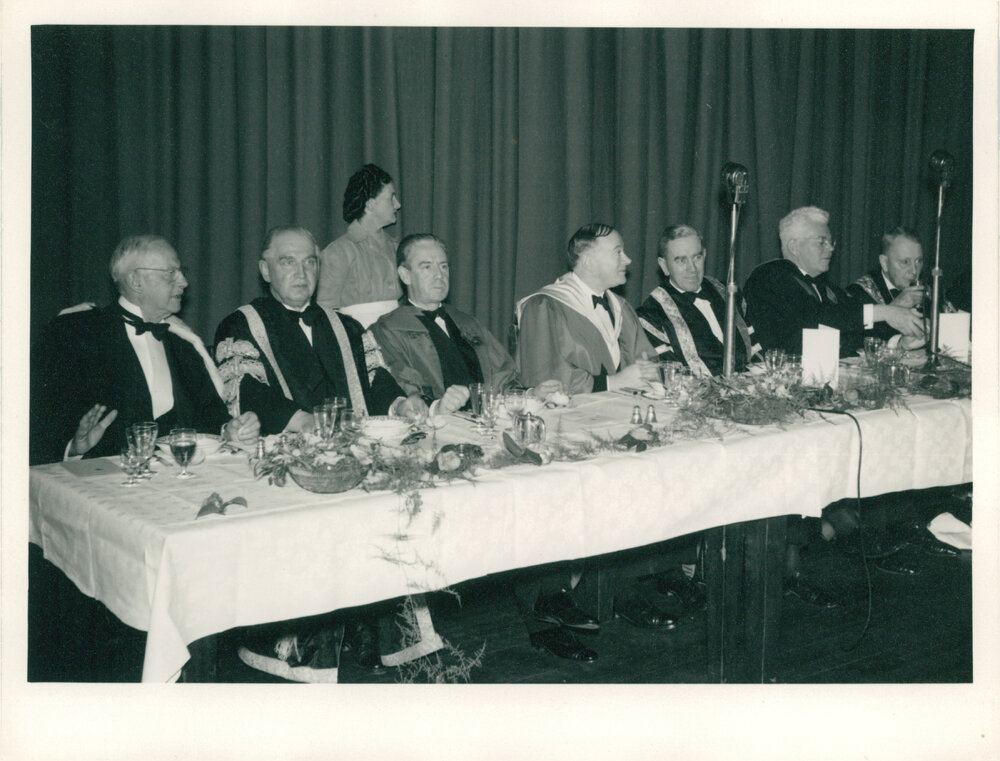 Top Table at Senate Dinner During Centenary Celebrations - University Union