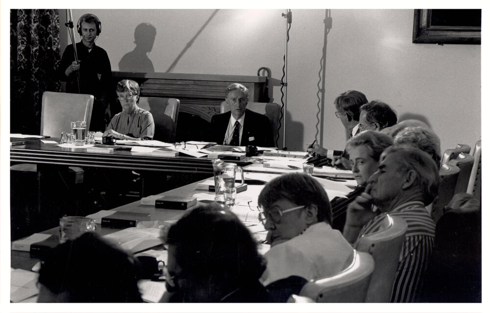 Chancellor Dame Leanie Kramer and Vice Chancellor John Ward At Historic Senate Meeting