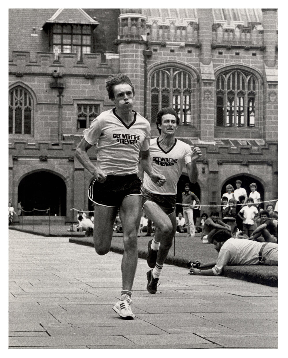 Quad Race Runners at Orientation Week 1983