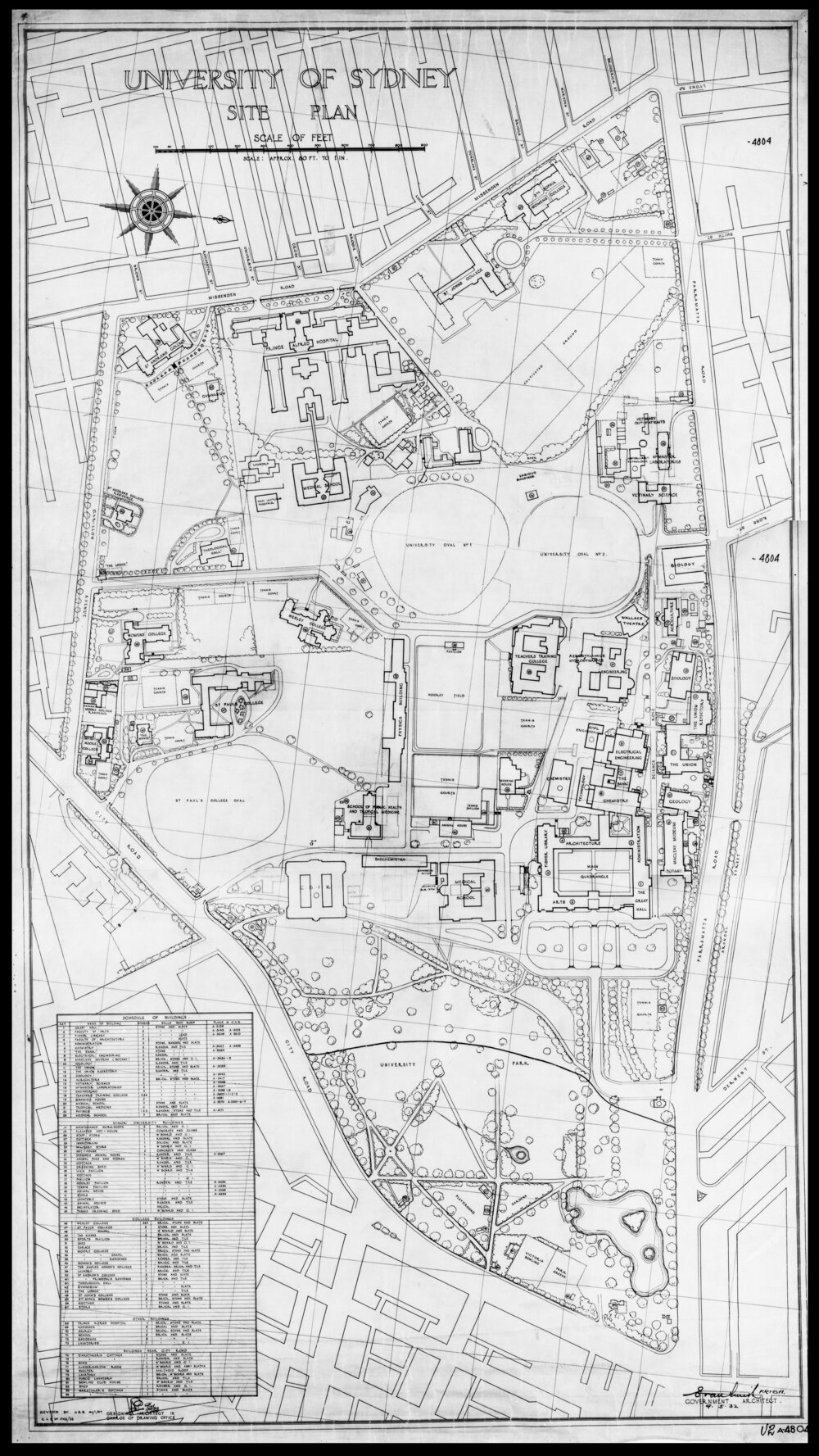 University of Sydney Site Plan - Cloth Copy