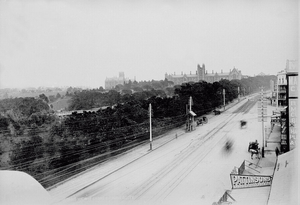 Parramatta Road with Main Building in Background