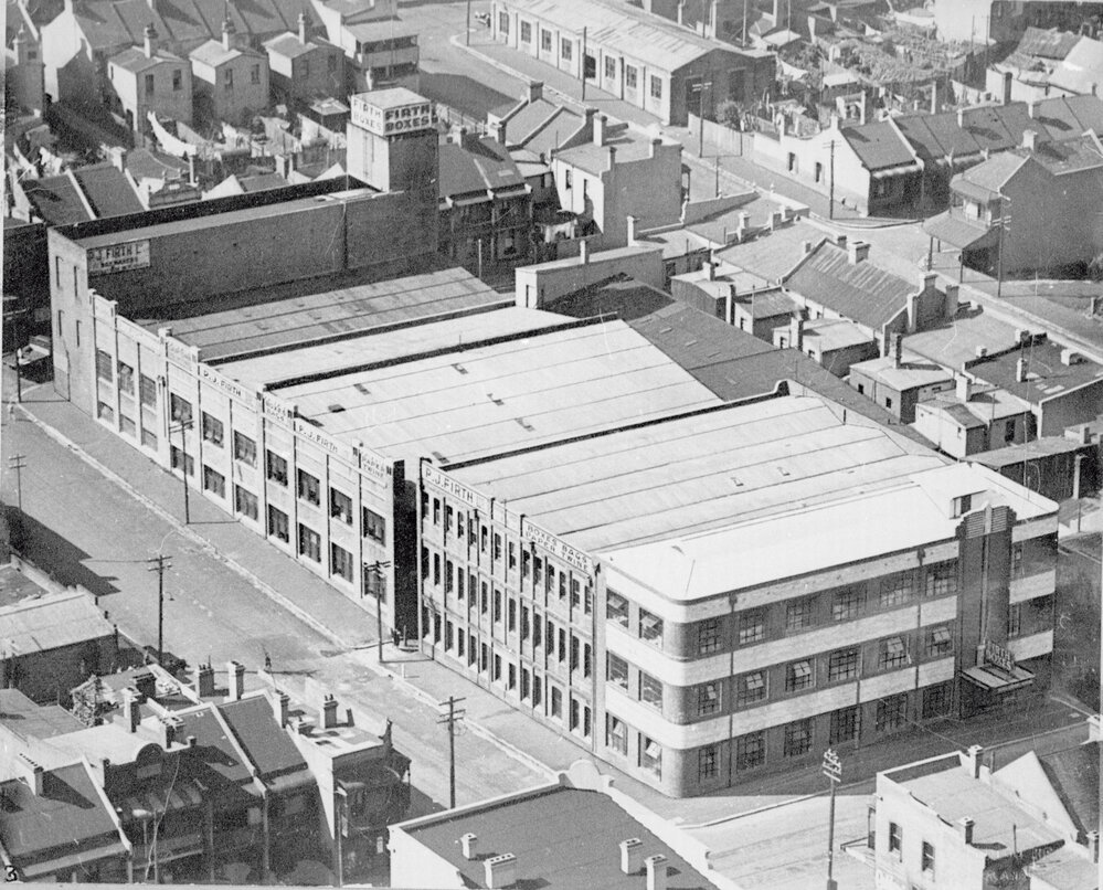 Elevated View of PJ Firth Building, Now Services Building