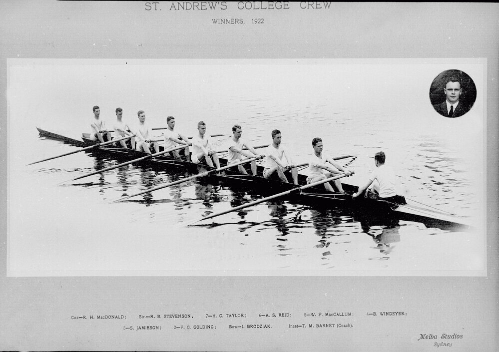 St Andrew's College Rowing 8 Team
