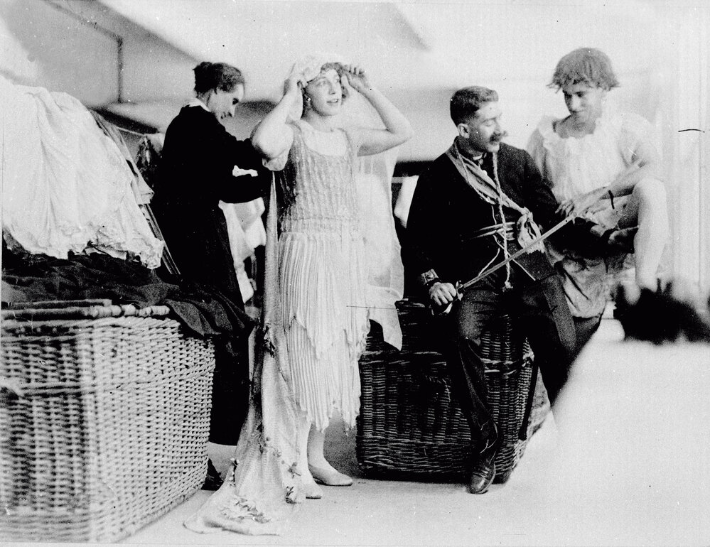 Men Students Dressing For Festival (Commem/Commemoration) Day Activities, Two As Women