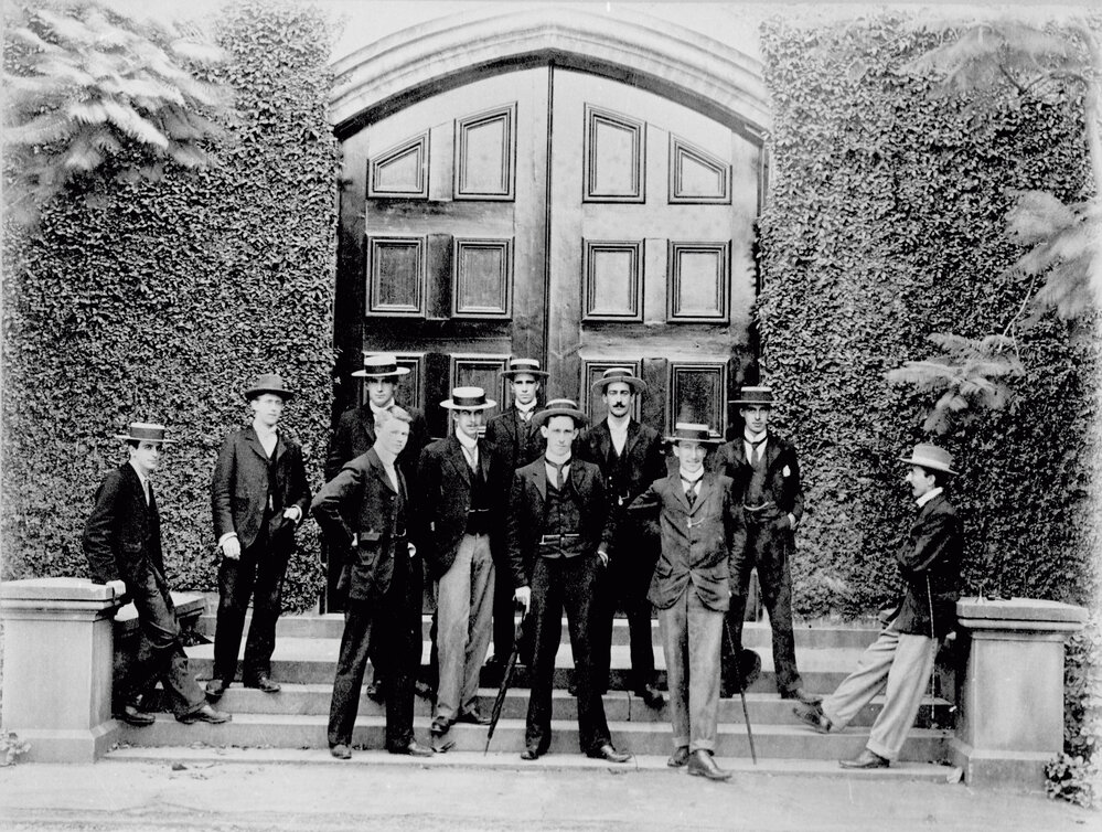 Group of Students on the Steps of the Macleay Museum