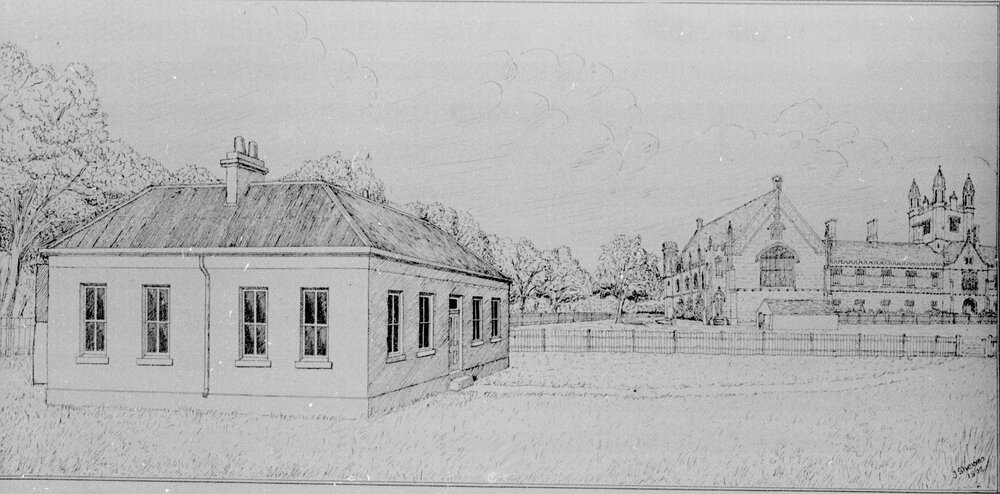 Drawing of Original Medical School