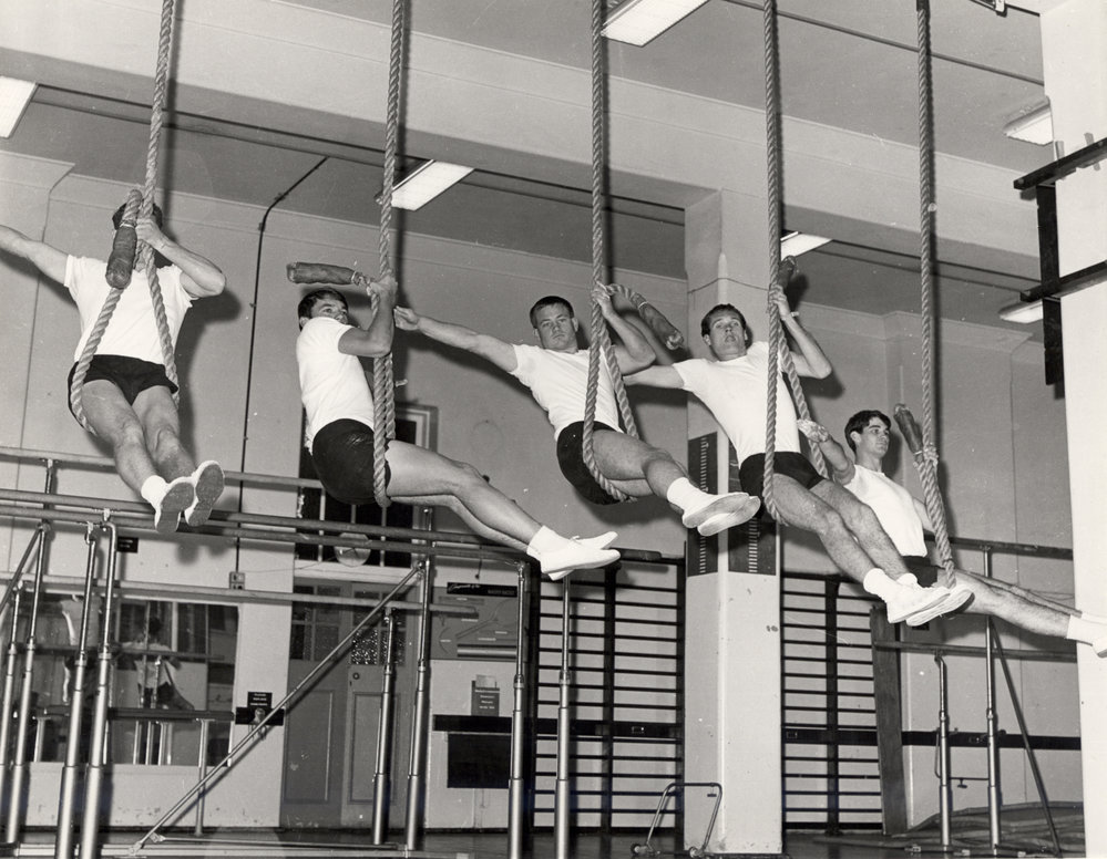 Physical Education Students in Gymnasium