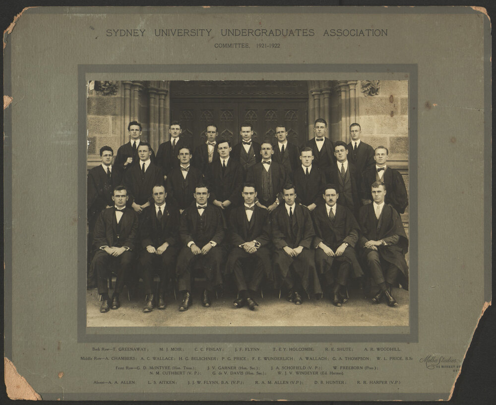 Undergraduates Association Committee, 1921