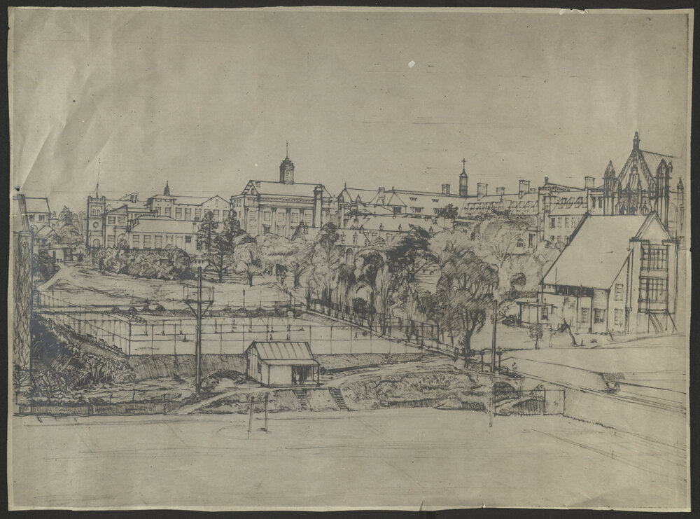 Copy Drawing of View of Surrounds from Physics Road