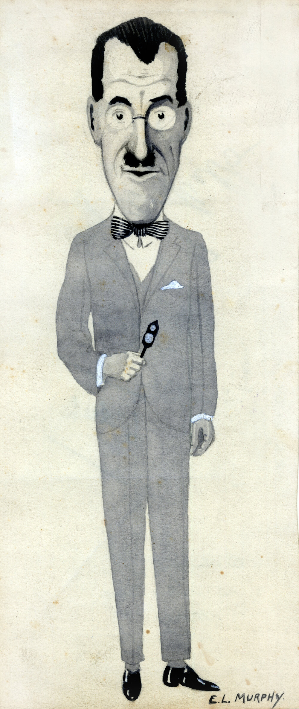 Drawing of RG Waddy, Lecturer in Opthamology