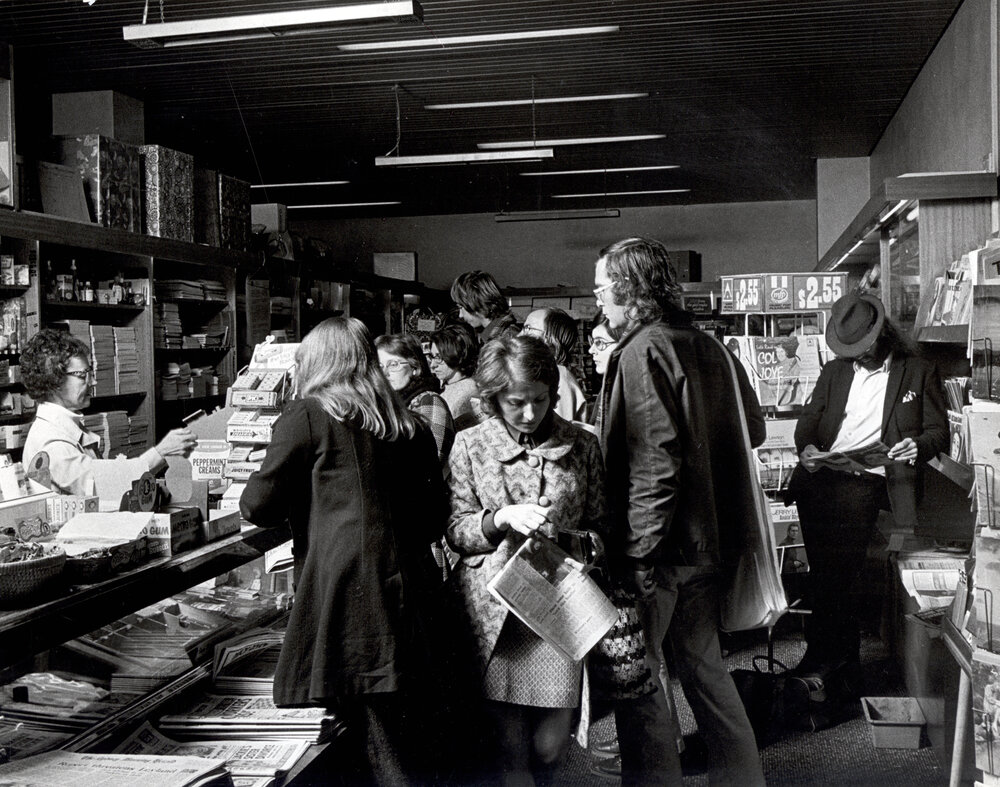 Interior View of The Exchange (Newsagency) in Holme Building