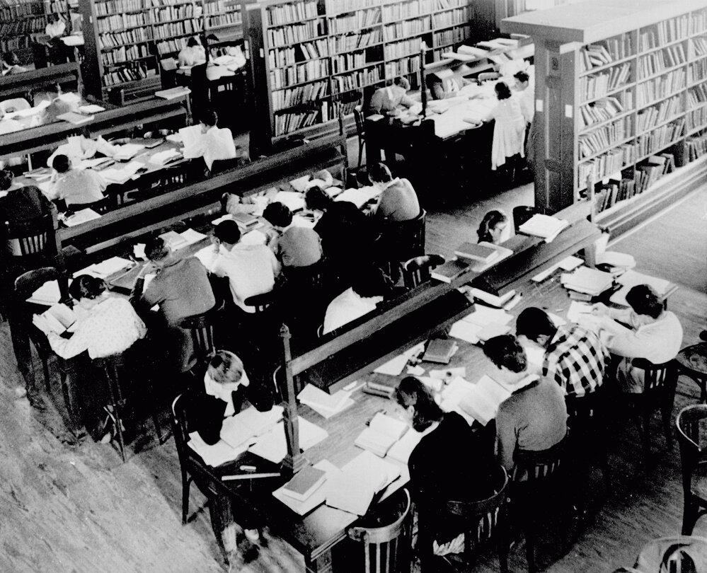Reading Room of Fisher Library (Now Maclaurin Hall)