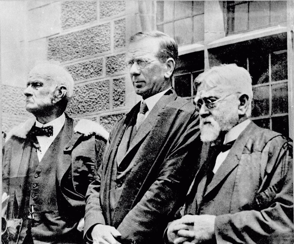 Sir Robert Wallace, Unidentified Man and Professor Sir Mungo MacCallum