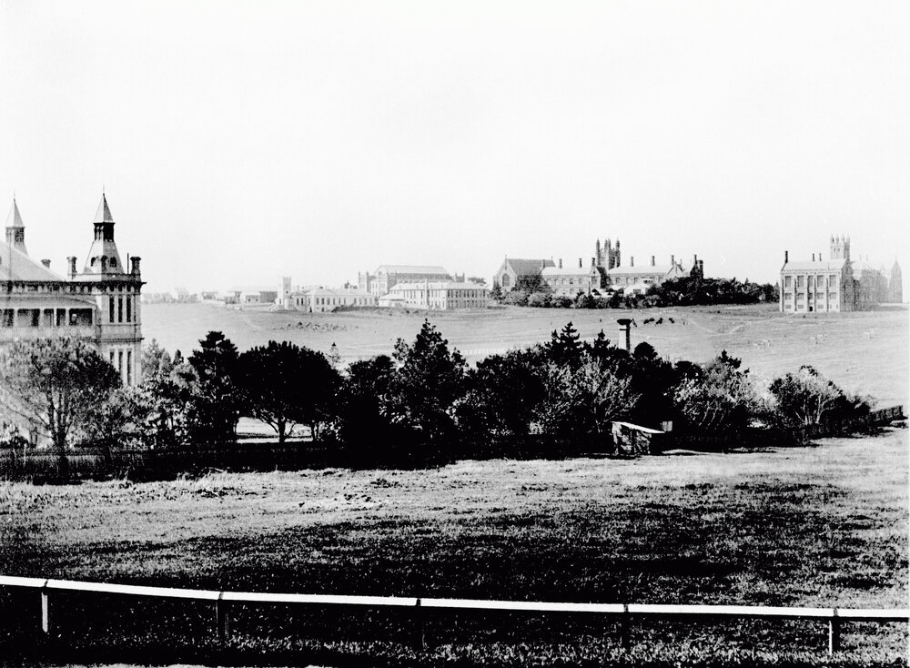 Panorama taken from St Andrew's College of University looking north east 