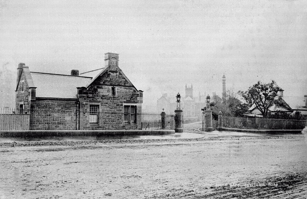 South Entrance from City Road with the Attendant's Lodge