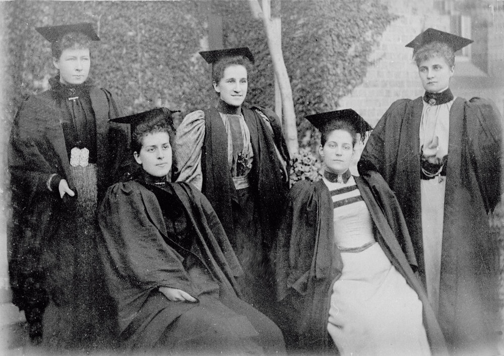 Women Students in Academic Dress