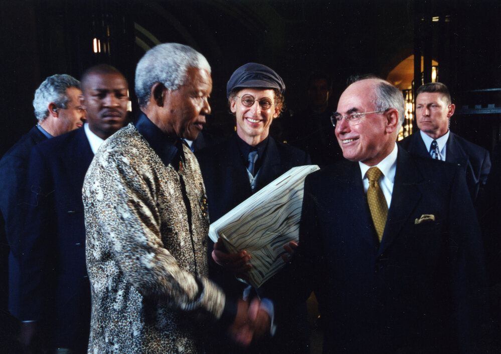 Nelson Mandela, Professor Allan Snyder and John Howard