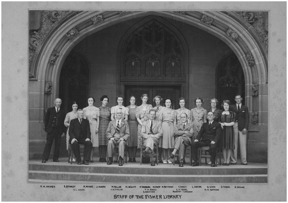 Fisher Library Staff, 1939