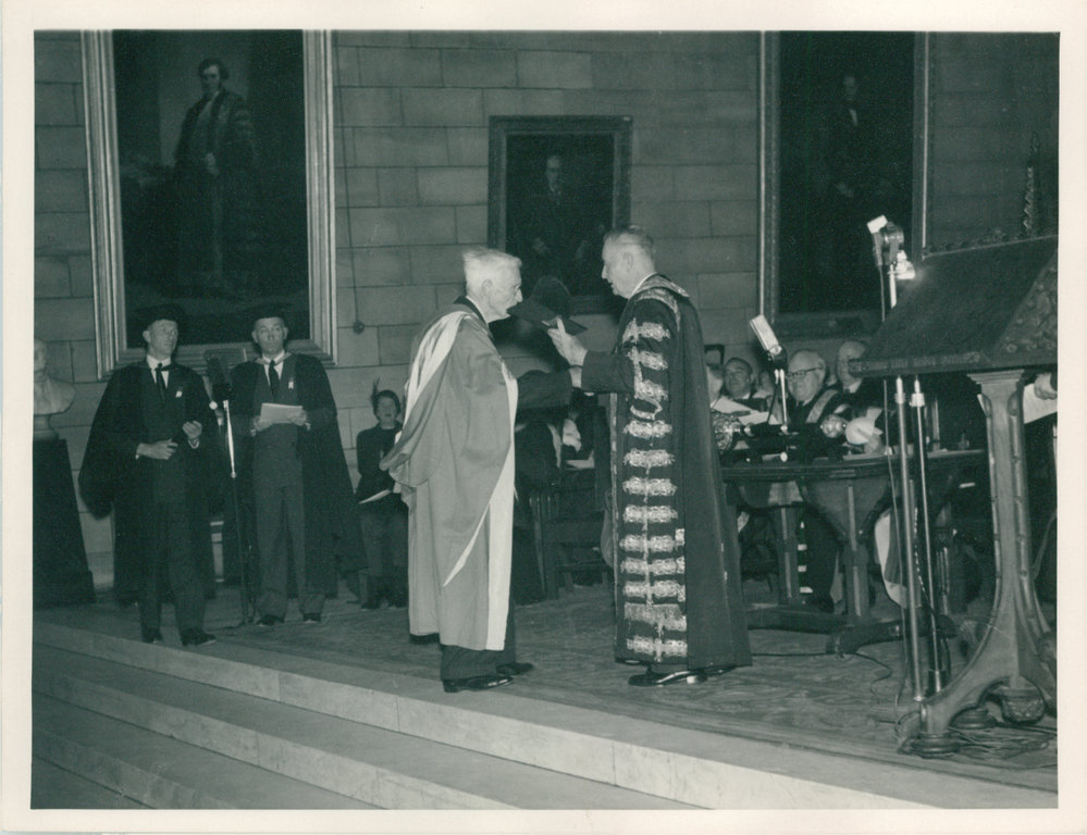 Centenary Celebrations - Conferring of Honorary Degree upon Emeritus Professor Ernest Rudolph Holme