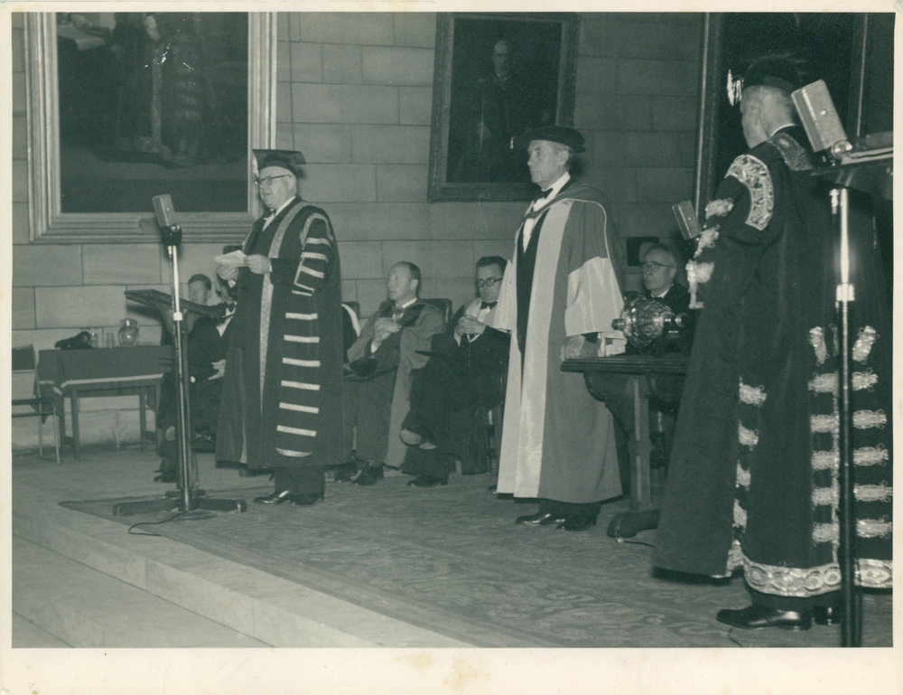 Honorary Degree Conferred Upon Professor Walter Gropius