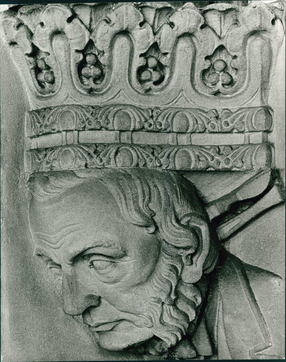 Carved Portrait Head of Lord Lister in the Professorial Board Room
