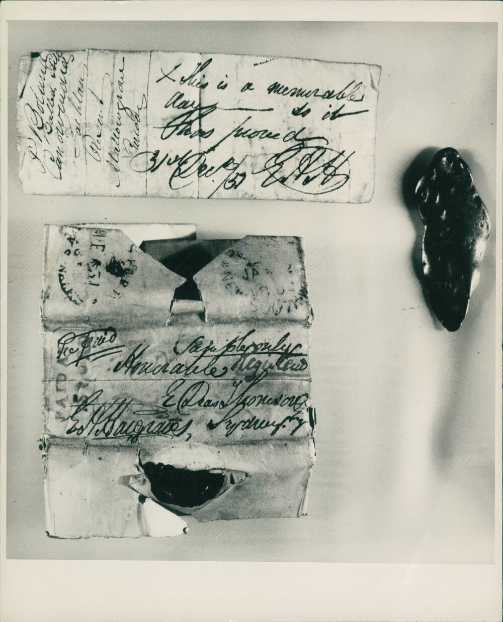 Hargraves Memorandum Relating to the Discovery of Gold in NSW