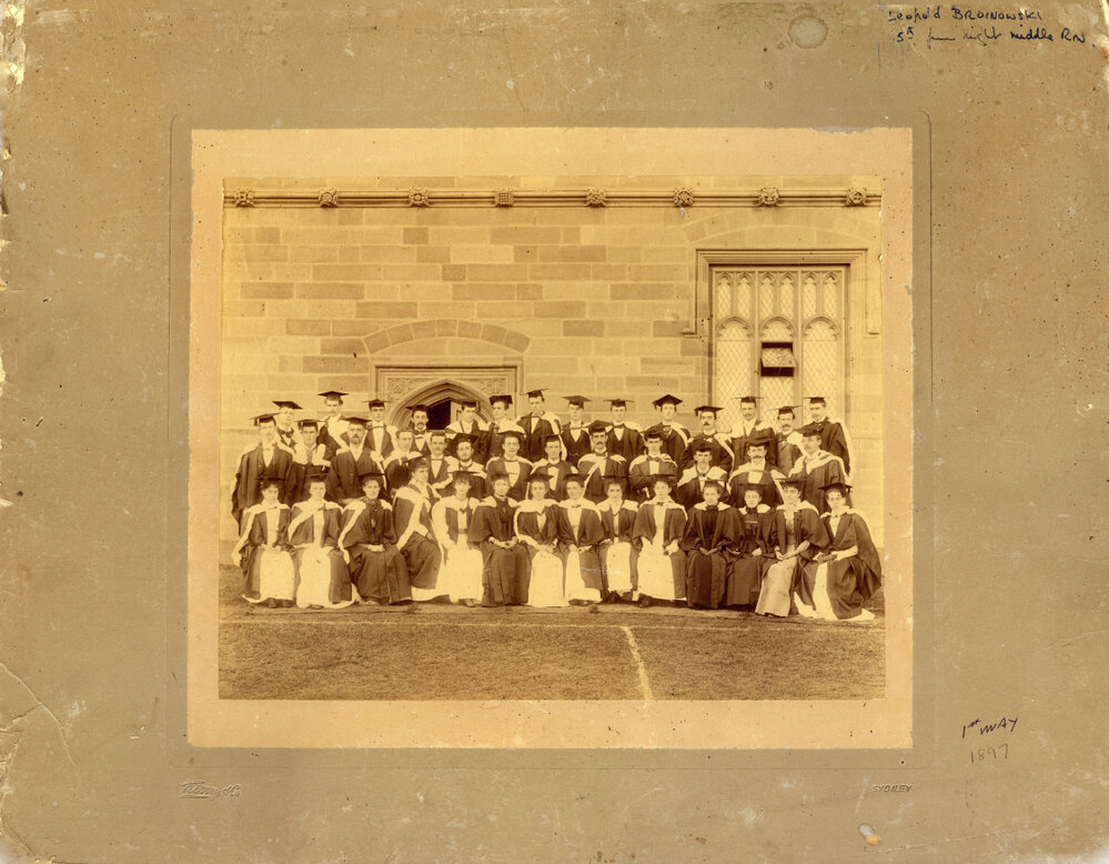 1897 BA Graduation Group Photograph Including Leopold Broinowski