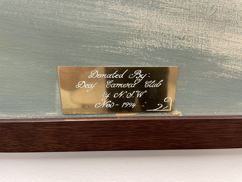 Plaques Relating to the Institute for the Deaf and Blind Painting by Ronald (Ron) Joseph Wild