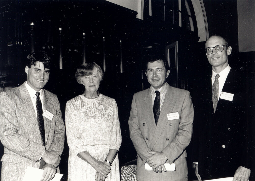 Dr Philip Hodgkin, Dame Leonie Kramer, Profesor Robert Baxter and Dr William Brooks