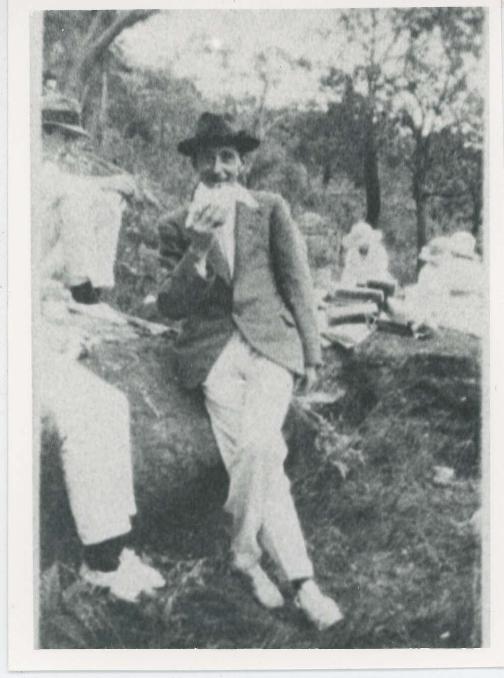 Mr Fizelle at Sydney Teachers College (STC) Camp at Cowan