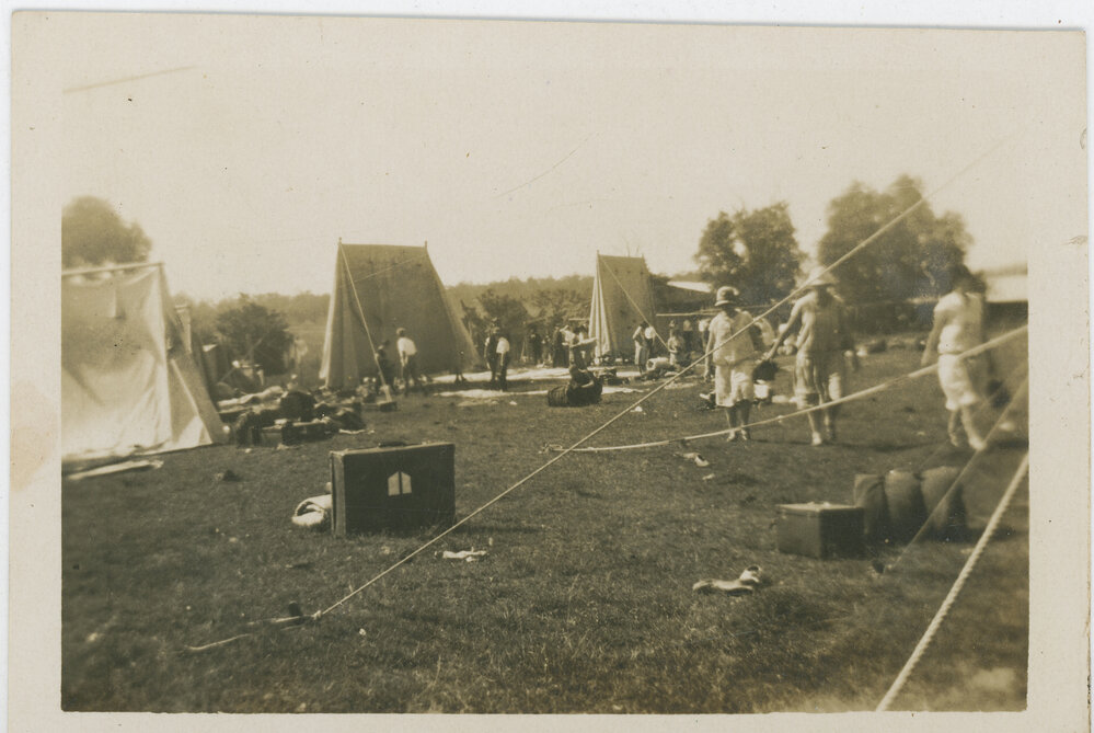 Taking Down the Tents at Sydney Teachers College Camp