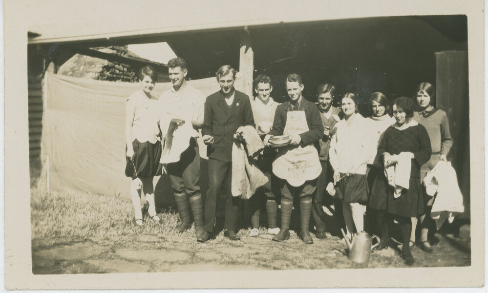 Students Washing Up at Castlereagh Camp